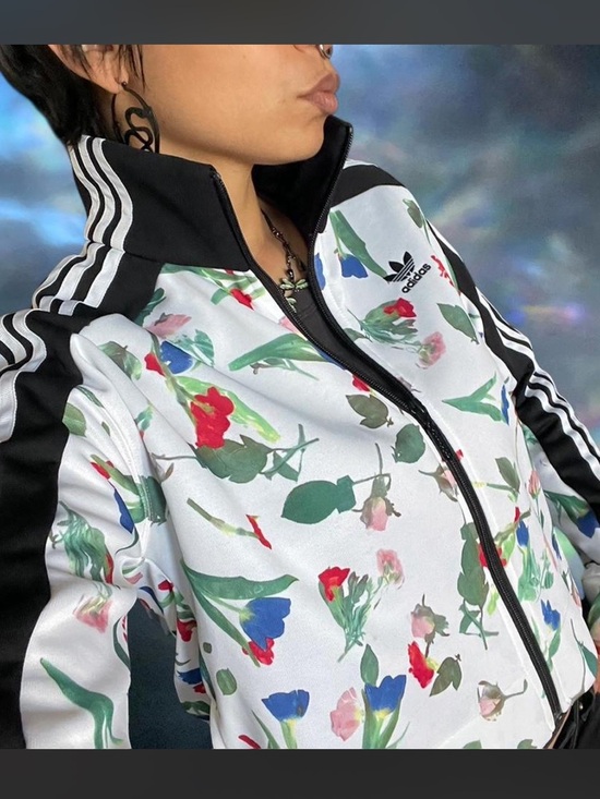 adidas Jackets & Blazers - adidas originals bomber track jacket with floral pattern